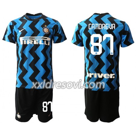 Inter Milan Antonio Candreva 87 Domaći Dječji Komplet Dresovi za Nogomet 2020-2021 (+ kratke hlače)